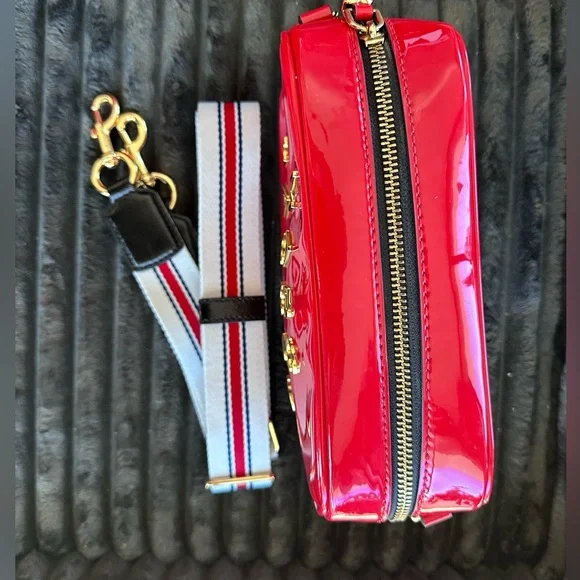 Marc Jacobs Red Patent Heart Logo Camera Crossbody Bag Limited Edition❤️ - Picture 8 of 15